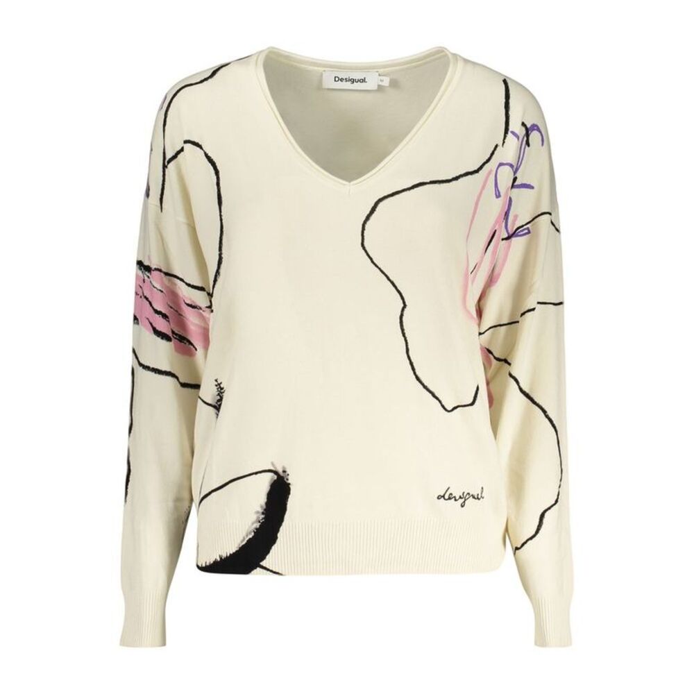 Desigual White Viscose Women's Women's Sweater